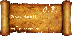 Grexa Margit névjegykártya